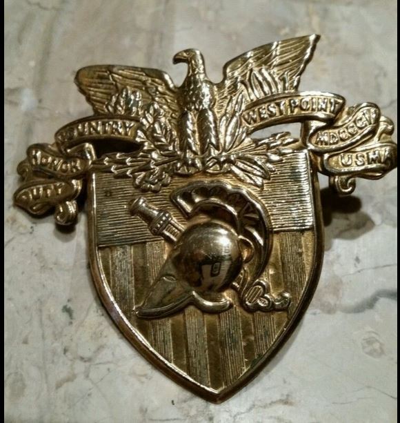 West Point Military Academy cadet hat badge