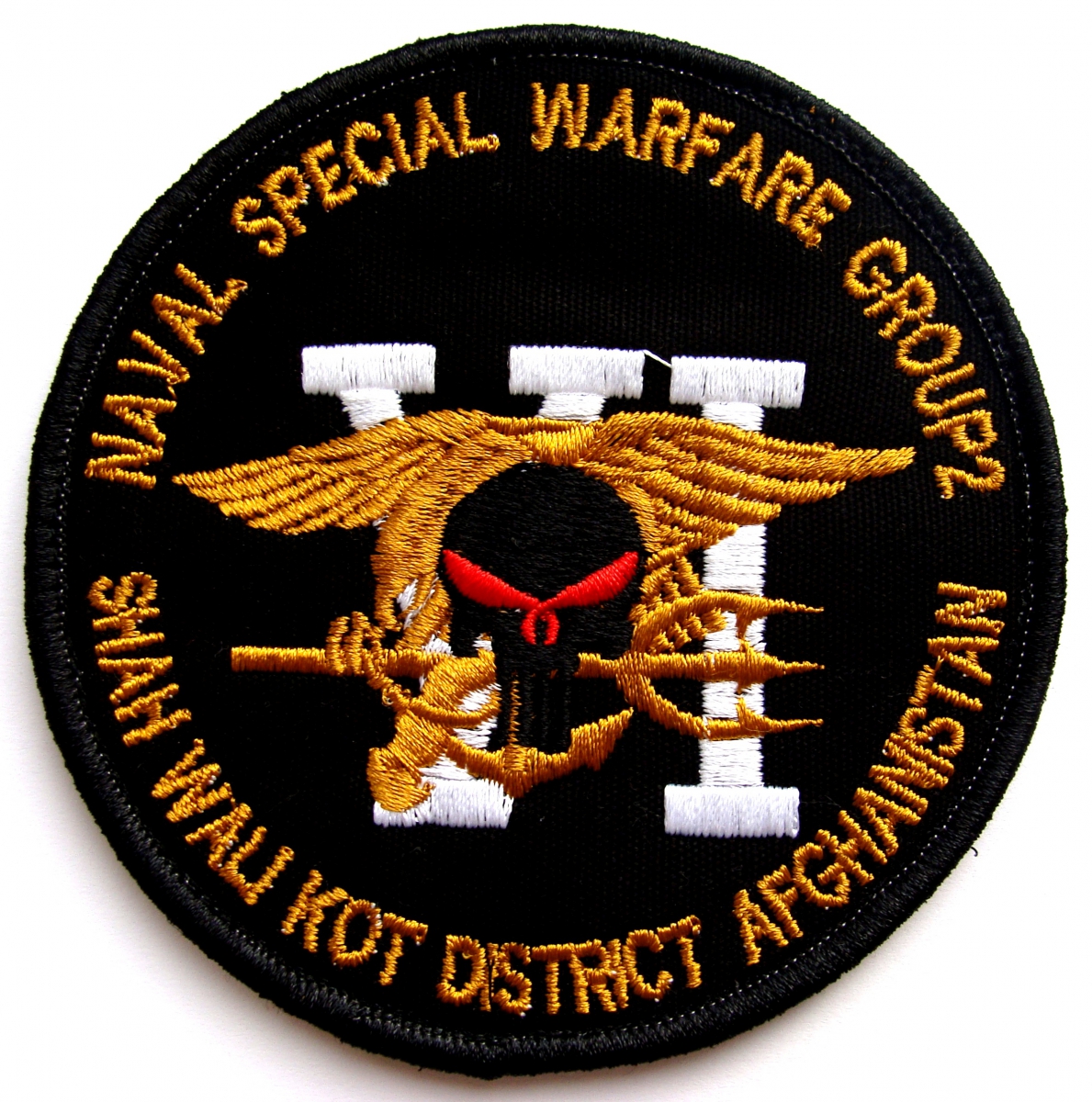 шеврон 2-й военно-морской группы США специальных приемов ведения войны, район Шах Вали Кот, Афганистан.