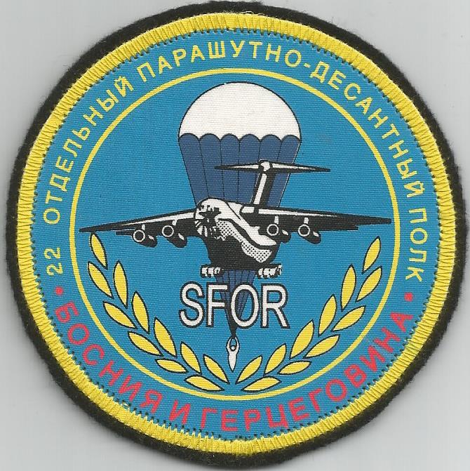 22nd Separate airborne battalion in BiH SFOR mission