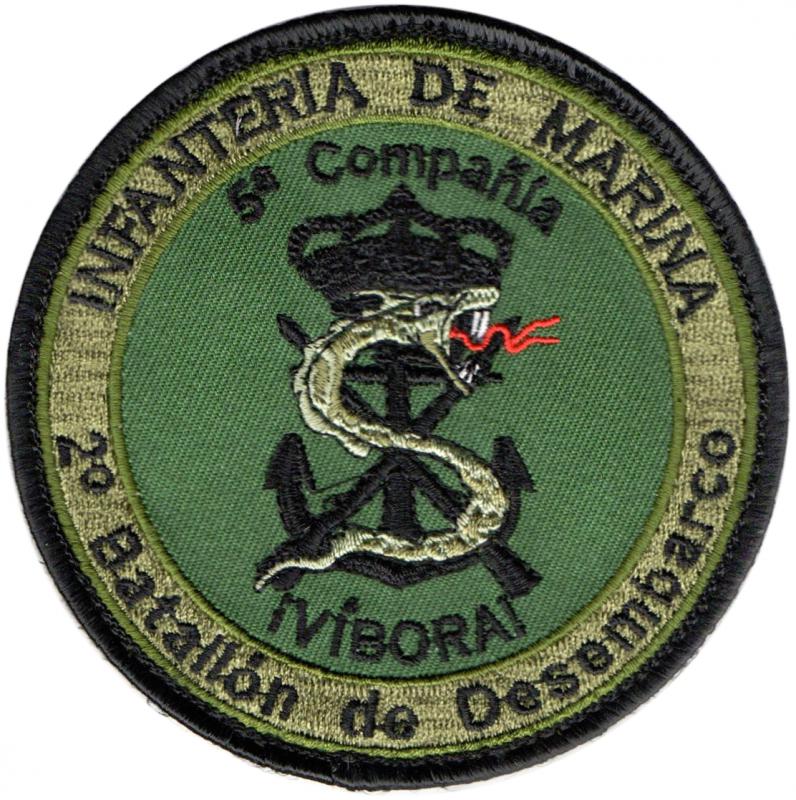 Нарукавный знак 2-го десантного Батальона 5-й роты Морской пехоты ВМФ Испании