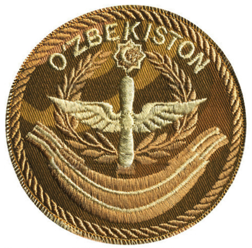 Нарукавный знак ВВС Республики Узбекистан. Полевой вариант, вышивка