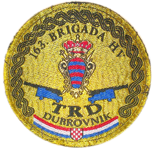 Нарукавный знак 163-ей Артиллерийской Бригады ВС Хорватии