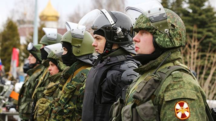 Основная нашивка Федеральной службы войск национальной гвардии Российской Федерации