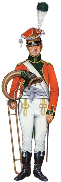унифориа музыкант армии Наполеона