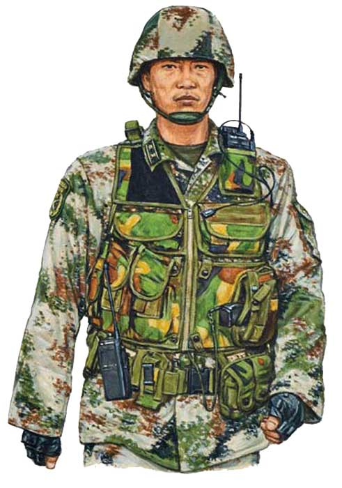 
 <strong> <p> Подполковник Народно-Освободительной Армии Китая, военный округ Ченгду, 2007 год.</strong> 