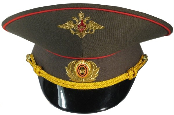 Фуражка офицерская с вышивкой Вооруженных сил Российской Федерации