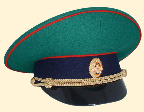 Фуражка офицерская пограничная службы ФСБ Российской Федерации. (Староого образца)