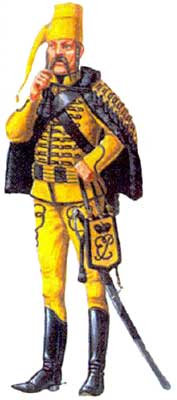 униформа рядового Молдавского гусарского полка, 1756 год