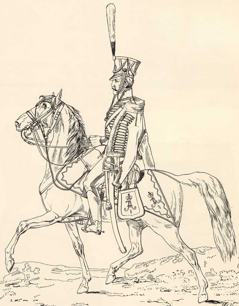 Русский гусар, 1812 год