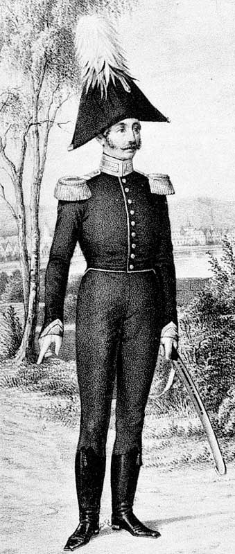Офицер Ольвиопольского гусарского полка в виц-мундире, 1814 год.