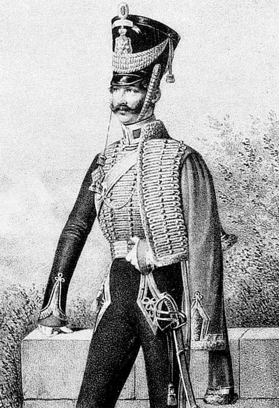Обер-офицер Принца Оранского гусарского полка, 1820-1825 годы.