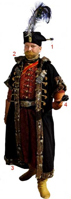 Униформа венгерского шляхтича XVII века