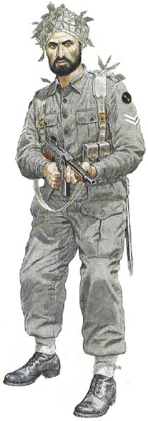 Наик из 1-го батальона 11-го Сикхского полка, Бирма, 1944-1945 годы.