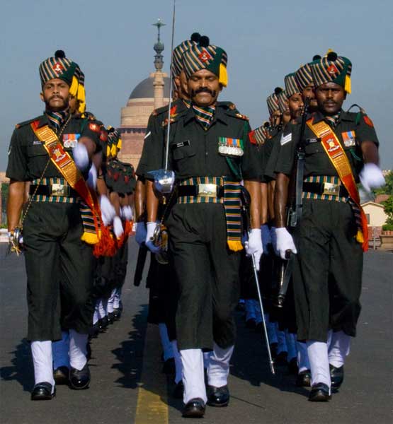 Военнослужащие Мадрасского полка (The Madras Regiment).