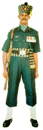 Полковая униформа Мадрасского полка (The Madras Regiment).