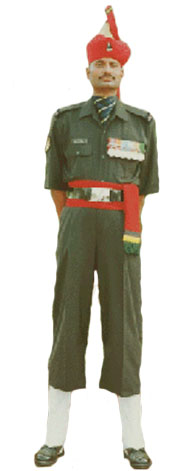 Полковая униформа Джатского полка (The Jat Regiment).