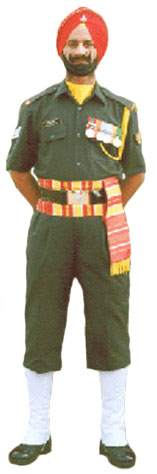Полковая униформа Сикхского полка (The Sikh Regiment).