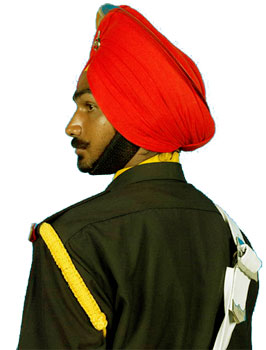 Головной убор военнослужащих Сикхского полка (The Sikh Regiment).