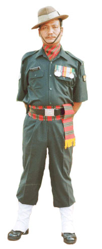 Полковая униформа Ассамского полка (Assam Regiment).