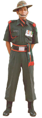 Полковая униформа 5-го полка гуркхских стрелков (5 Gorkha Rifles).