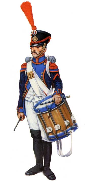 униформа барабанщика пехоты Наполеона