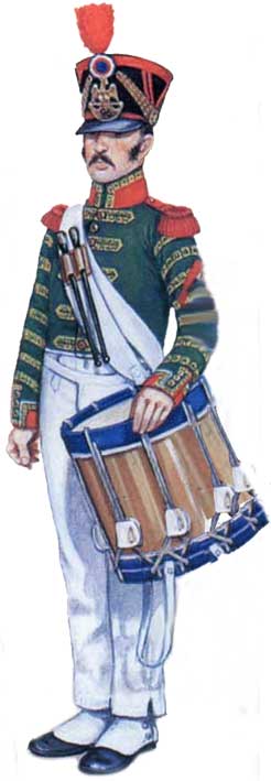 униформа барабанщика линейной пехоты Наполеона