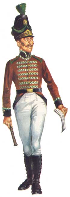 униформа касадорес португальской армии 1812 года