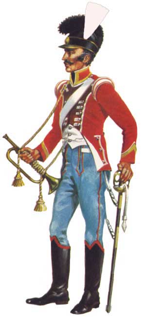 Офицер конных егерей Португальского легиона, 1809 год.