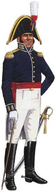 Капитан из Департамента генерал-квартирмейстера, 1806-1815 годы.