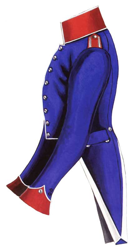 Виц-мундир офицеров 2-го Лейб-гусарского полка, 1808 год - Vic-Uniform Offiziere der 2nd Life Husaren 1808.