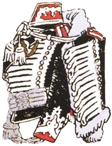 Униформа офицера 2-го Лейб-гусарского полка, 1808-1814 годов