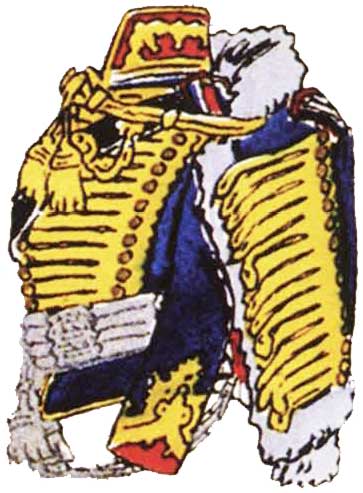Униформа офицера 2-го Бранденбургского гусарского полка, 1808-1814 годов