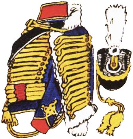 Униформа гусара 2-го Бранденбургского гусарского полка, 1808-1814 годов