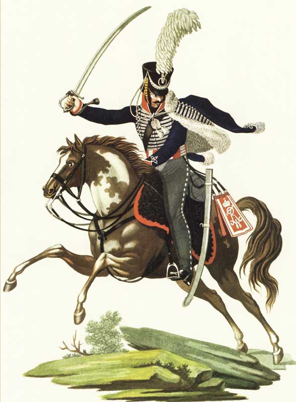 Гусар Бранденбургского гусарского полка, 1812-1814 годы - Brandenburg Hussar Hussars, 1812-1814 years