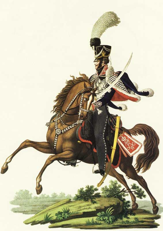 Гусар Бранденбургского гусарского полка, 1812-1814 годы - Brandenburg Hussar Husaren 1812-1814 Jahre