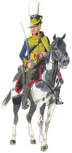 Рядовой прусского гвардейского гусарского полка в парадной униформе - Private preußischen Garde-Husaren in Uniform