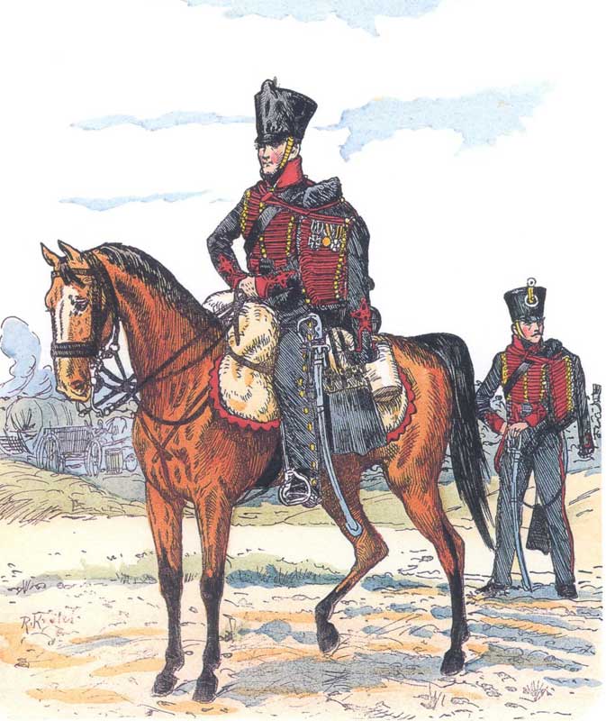 Добровольцы-охотники 1-го Силезского гусарского полка, 1813 год