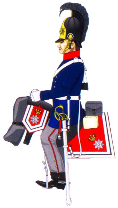  солдатский фельдмашиг прусского Garde du Corps, 1815 год