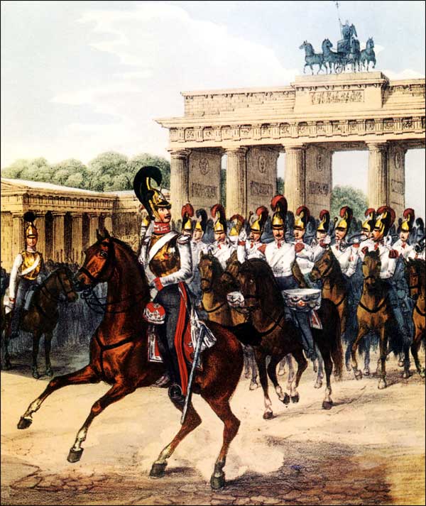 Униформа прусского полка Garde du Corps, 1815 год - Uniformen preußischen Regiment Garde du Corps 1815