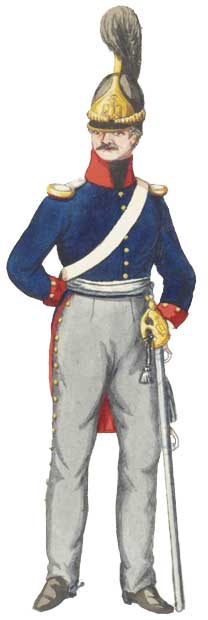 Служебная униформа офицера Бранденбургского кирассирского полка (№3), 1813 год - Die Dienstuniform Offizier Brandenburg Kürassier-Regiment (№3) 1813