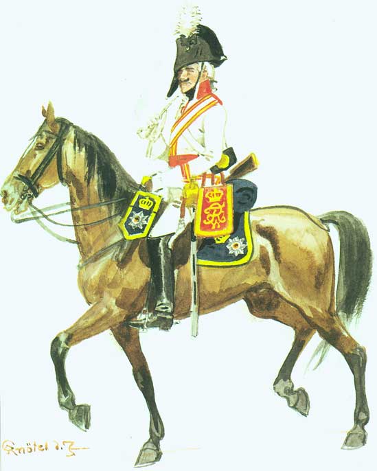 Униформа рядового жандармского (кирассирского №10) полка, 1806 год - Uniformen Privat preußischen Gendarmen (Kirasirsky №10) Regiment 1806