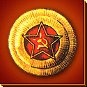 Значок-кокарда - для головных уборов маршалов Советского Союза и генералов, с 1940 года