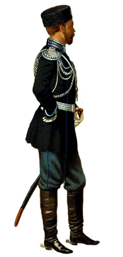 Парадная форма обер-офицера корпуса военных топографов в 1881 г.