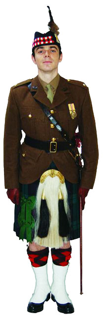 церемониальная униформа № 2А Королевского полка Шотландии (Royal Regiment of Scotland)