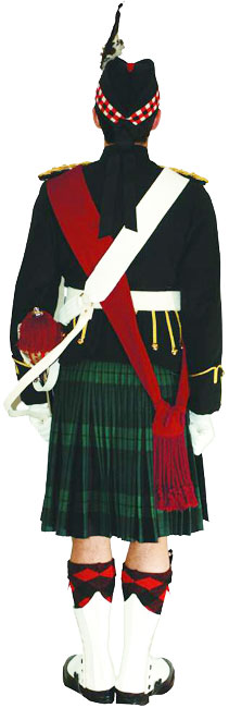 офицер Королевского полка Шотландии (Royal Regiment of Scotland) в униформе №1А