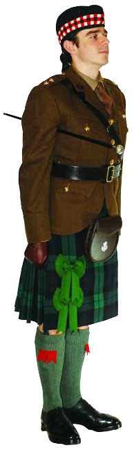 Офицер Королевского полка Шотландии (Royal Regiment of Scotland) в униформе № 2В.