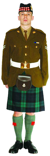 Капрал Королевского полка Шотландии (Royal Regiment of Scotland) в униформе № 2В.