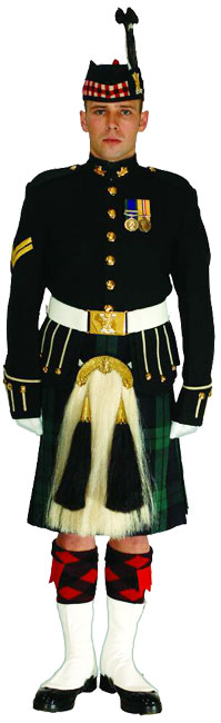 униформа №1А церемониальная капрала Королевского полка Шотландии (Royal Regiment of Scotland)