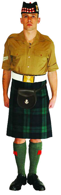 Капрал Королевского полка Шотландии (Royal Regiment of Scotland) в униформе № 14В.