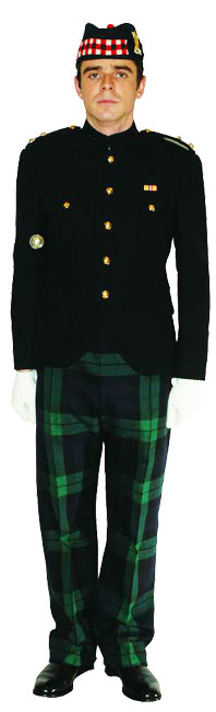 Офицер Королевского полка Шотландии (Royal Regiment of Scotland) в униформе №15.